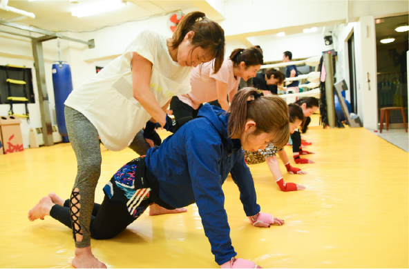 広く使いやすい更衣室